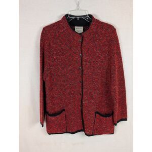 Vintage KRISS Sweden Snap Button Cardigan Women's Size Medium